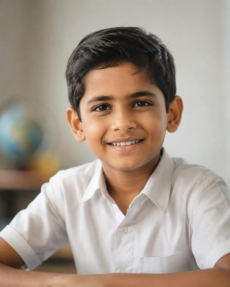 JR Yeruva as a child